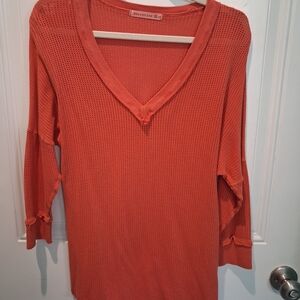 NWOT WEARABLES BOHO CORAL COTTON KNIT CROCHETED TUNIC!